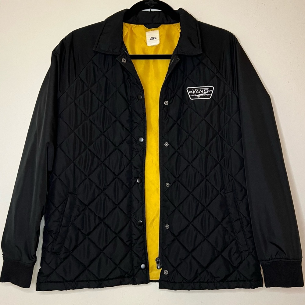 Vans Coat: Thanks Coach Black Quilted MTE Jacket Size Small